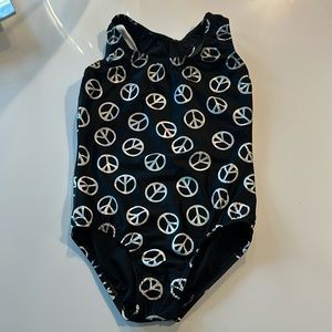 Girls 8-10 Dori Creations Peace Sign One-Piece Bathing Suit